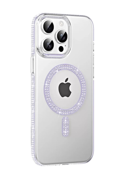 Joko Apple İphone 15 Pro Move Taşlı Magsafe Kapak - Lila
