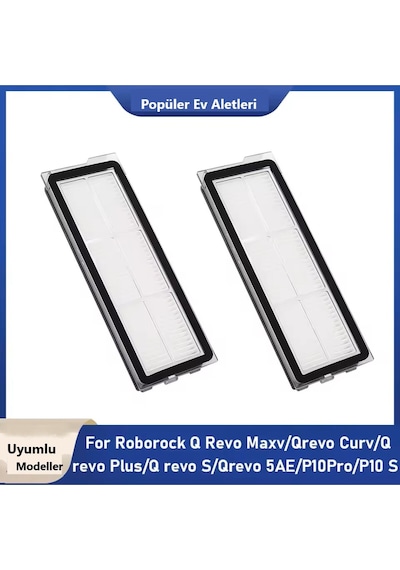 Roborock Qrevo Maxv Qrevo Curv Qrevo C Uyumlu 2 Adet Hepa Filtre