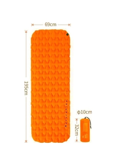 Naturehike Fc-10 Infatable Şişme Kamp Matı Orange Çok Renkli