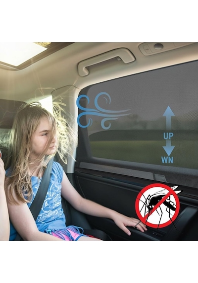 Ayrex Araç Yan Cam Güneşlik Perdesi Güneş Önleyici Aksesuar Uv Işıklardan Koruma Sineklerden Koruma Oto Güneşl Genel