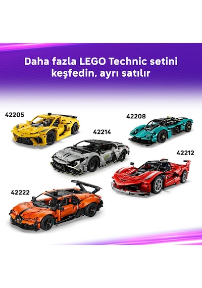 LEGO® Technic BMW M4 GT3 EVO Yarış Arabası 42226 - 11 Yaş Üzeri Çocuklar için Açılır Kapılar İçeren Oyuncak Yapım Seti (747 Parça)