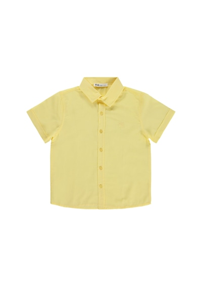 Civil Boys Basic Kısa Kol 10-13 Yaş Gömlek - Sarı Açık Sarı