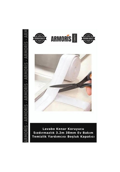 Lavabo Kenar Koruyucu Sızdırmazlık 3.2m 38mm Ev Bakım Temizlik Yardımcısı Boşluk Kapatıcı