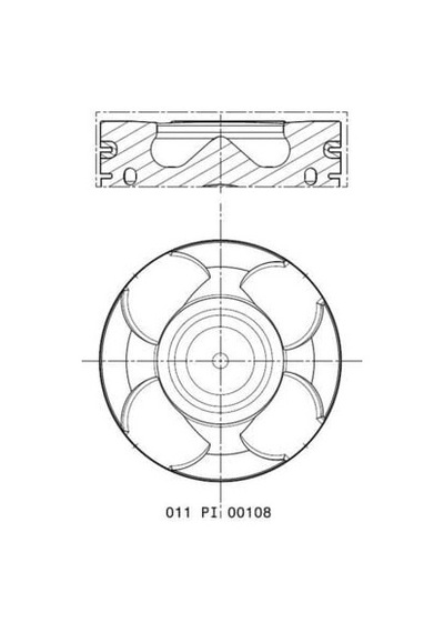 Piston Segman - Fiat Freemont, Ducato, Doblo, Bravo, 159, Giulietta, Spider, Brera - Goetze-engıne-8773445 42421372