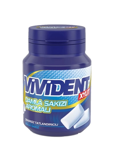 Vivident Damla Sakızı Aromalı Şekersiz Tatlandırıcılı Draje Sakız Kutu 67 G