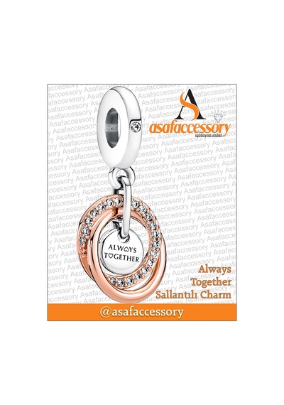 Always Together Sallantılı Charm Gümüş Kaplama