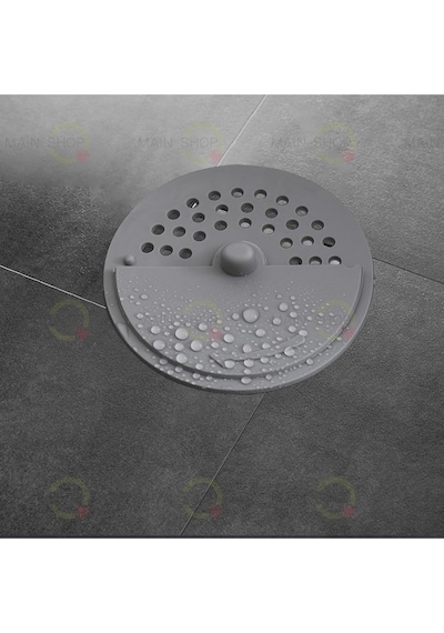 2 Adet Banyo & Mutfak Giderleri İçin Duş Lavabo Süzgeci Kokuya Karşı Koruyucu Gri M-137 Plastik Diğer