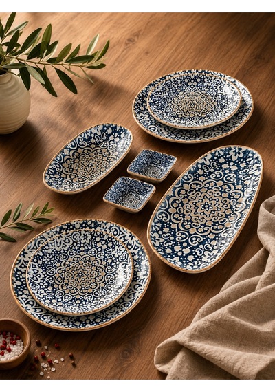 8 Parça Alhambra Gourmet Yemek Takımı Çok Renkli