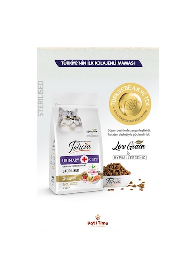 3lü Set: Hipoalerjenik Somonlu Kısır Kedi Maması 2kg + 50x14gr Wanpy Krema Kedi Ödülü Ezme Hediyeli