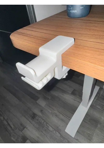 Masa Kenarı Asılabilir Kulaklık Standı, Kulaklık Tutucu Beyaz