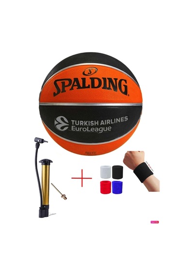 Pompa Dahildir Tf-150 Euroleague Basket Topu Turkish Airlines Euro/turk Pompa Bileklik Turuncu 7 Nu
