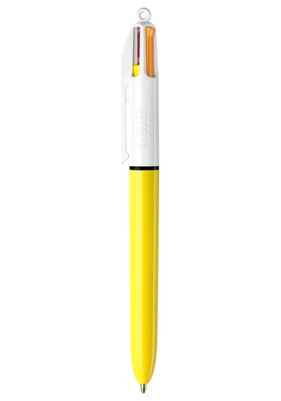 Bıc 4 Colours Sun Tükenmez Kalem, 12'li Kutu, 1.0mm Uç, Tek Kalemde Sarı, Mor, Turuncu Ve Pembe Renkler Genel