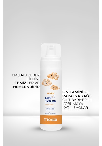 Tto Soft Bebek Köpük Şampuanı 200  Ml