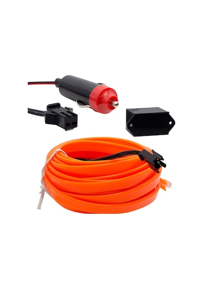 Powermaster Pm-18224 Araç İçi Neon Oranj 5 Metre Ip Aydınlatma