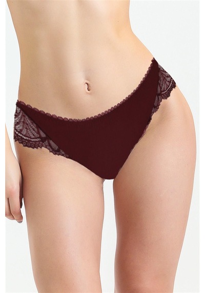 Magic Form 385 Kadın Dantelli Külot-bordo Bordo