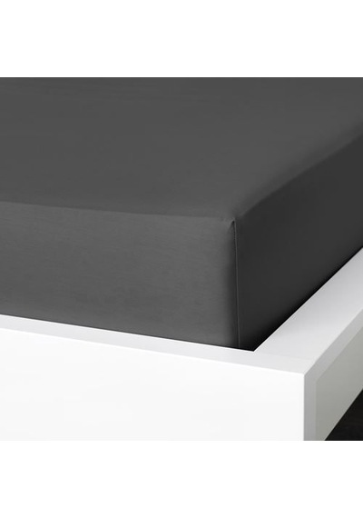 Ikea Nattjasmın 1 Tek Kişilik Çarşaf 90 X 200 Cm Koyu Gri