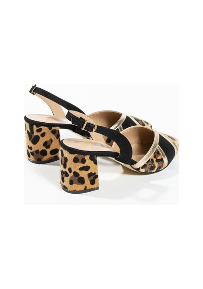 Duxal Shoes Beauty Kadın Topuklu Ayakkabı Leopar