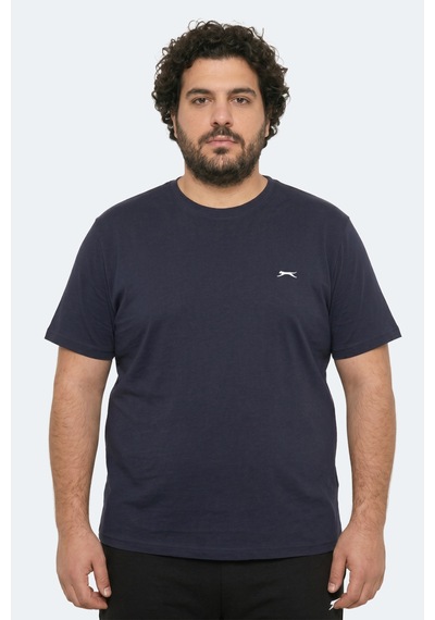 Slazenger Rosalva Jmb Erkek Büyük Beden Lacivert Tişört