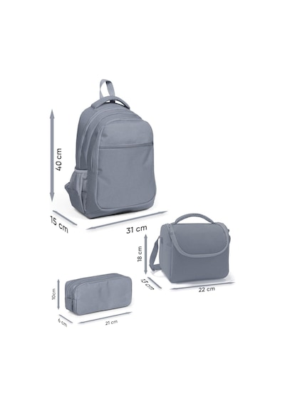 Coral High Kids Kırmızı Yeşil Karpuz Desenli 3'lü Okul Çanta Seti Set0114428 - Erkek Çok Renkli