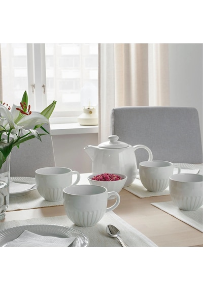 Ikea Strımmıg Seramik Kupa 8 Cm 360 Ml Beyaz 1 Parça