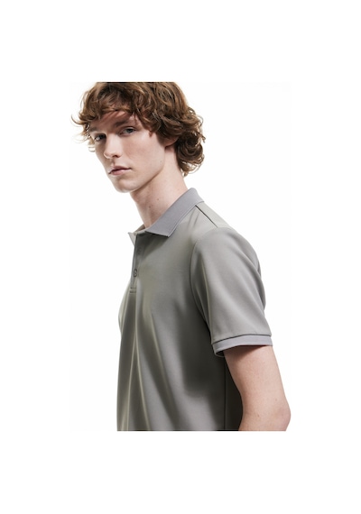 Koton Pike Kumaş Kısa Kollu Slim Fit Polo Yaka Tişört Gri 5sam10002mk Gri