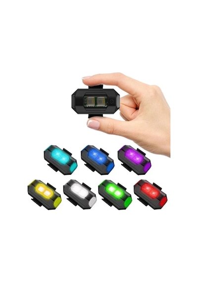 Optana RGB Kablosuz Şarjlı Mini Çakar Led Lamba 1 Adet