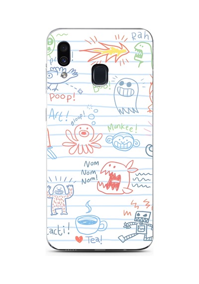 Samsung Galaxy Uyumlu A20/a30 Desen140 Çok Renkli