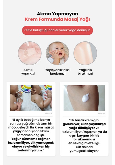 Atopik Ciltler İçin Yoğun Nemlendirici, Krem Formunda Masaj Yağı Atopalm Cream Massage Oil