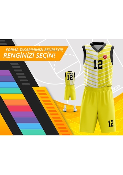 Acr Giyim Kişiye Özel Basketbol Forması - Dizayn : Çam