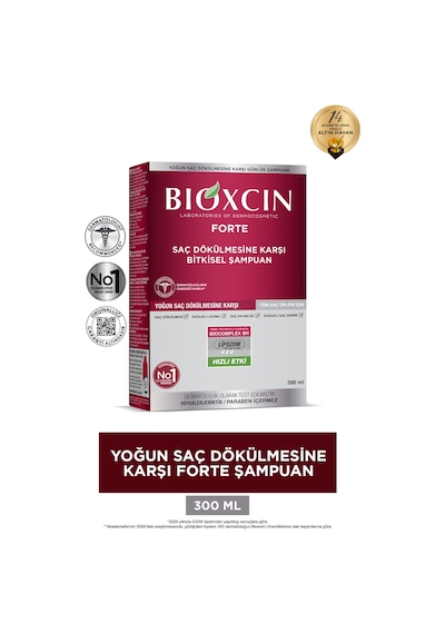 Bioxcin Forte 300 ml Şampuan - Yoğun Dökülme Şampuanı Tüm Saç Tipleri