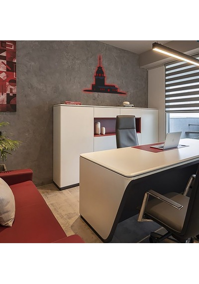 Led Aydınlatmalı İstanbul Kız Kulesi Silueti