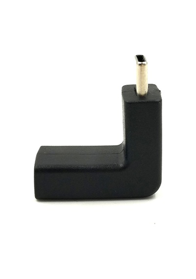 Tabletler, Dizüstü Bilgisayarlar Ve Akıllı Telefonların Esnek Bağlantısı İçin Erkek İla Kadın Tasarımı İle 90 Derece Usb C Adaptörü