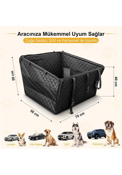 Büyük Ve Orta Köpekler İçin Araba Köpek Hamağı, Evcil Hayvan Araç İçi Hamağı, Köpek Taşıma Çantası, Su