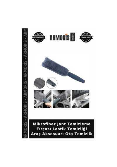 Mikrofiber Jant Temizleme Fırçası Lastik Temizliği Araç Aksesuarı Oto Temizlik