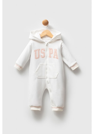 U.S. Polo Assn. Kız Bebek Beyaz Tulum 5274-49056 Beyaz