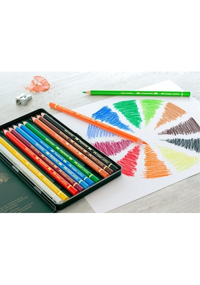Faber-castell Polychromos Kuru Boya Kalemi, 12 Renk Diğer