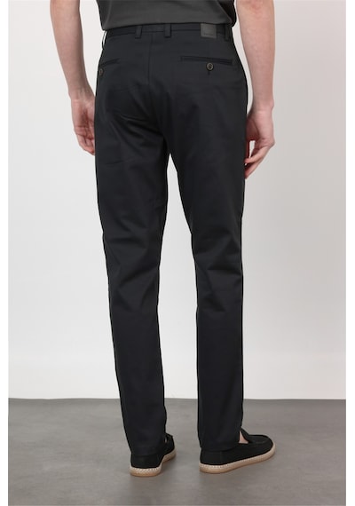 İmza Siyah Yan Cep Comfort Fit Pamuklu Chino Pantolon 1003260172