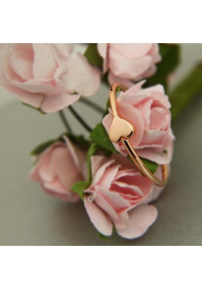 Kuyumcudukkani Kalp Sembollu Trend Yüzük-10351-r Rose