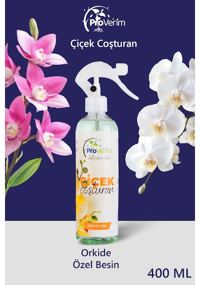 Proverim Orkide Bitki Besini Sprey 400 ml | Çiçek Coşturan, Tomurcuk ve Uzun Süre Çiçeklenme Desteği