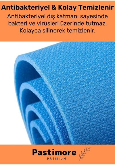 Enenstyle Su Geçirmez Konfor Modeli Taşıma Askılı Çift Taraflı Kamp Zemin Çadır Uyku Matı Mavi Yer Minderi Mavi Mavi