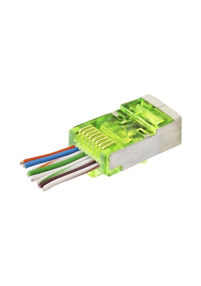 Cat6e Ez Rj45 Metal Konnektör 100 Adet Plastik Kutu - Yeşil Nd2417 Hmngoxxtptprp