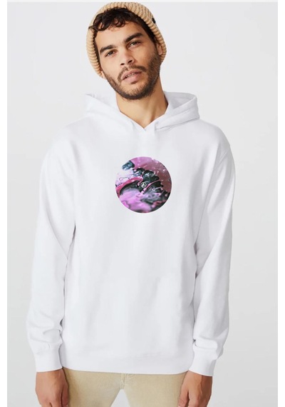 Linkin Park From Zero Beyaz Erkek 3ip Kapşonlu Sweatshirt 001
