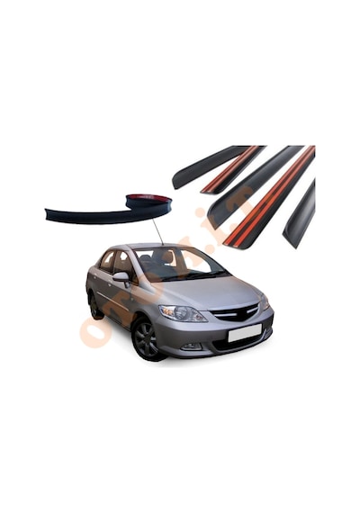 Honda City 06-08 Uyumlu Bagaj Üstü Spoiler Mat Siyah