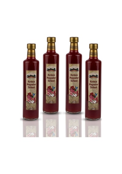 4 Adet Kırmızı Meyveler Sirkesi 4x500 Ml