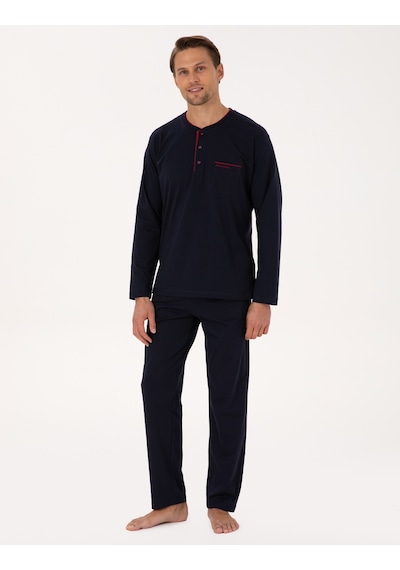 Pierre Cardin Erkek Lacivert Pijama Takım 50322570-200 Lacivert
