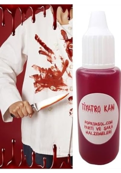 Pop Konsol Şaka Kanı Tiyatro Kanı Dracula Yapay Kan 3 Adet Pp190001