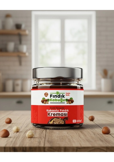 Fındık Kabuğu Fındık Parçacıklı Kakaolu %40 Fındık Kreması 200 Gr X 10 Paket