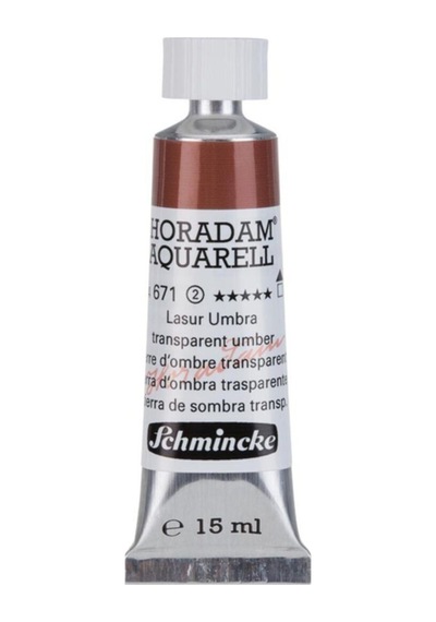 Schmincke : Horadam Aquarell Artist Sulu Boya : 15 Ml Tüp : Seri 2 671 Transparent Umber