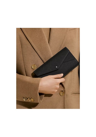 Montblanc Zarf Tipi Cüzdan 222941 Siyah