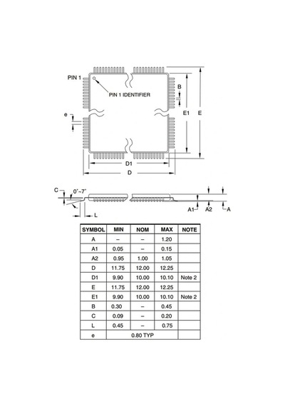 Atmega8515-16au Smd 8-bit 16mhz Tqfp-44